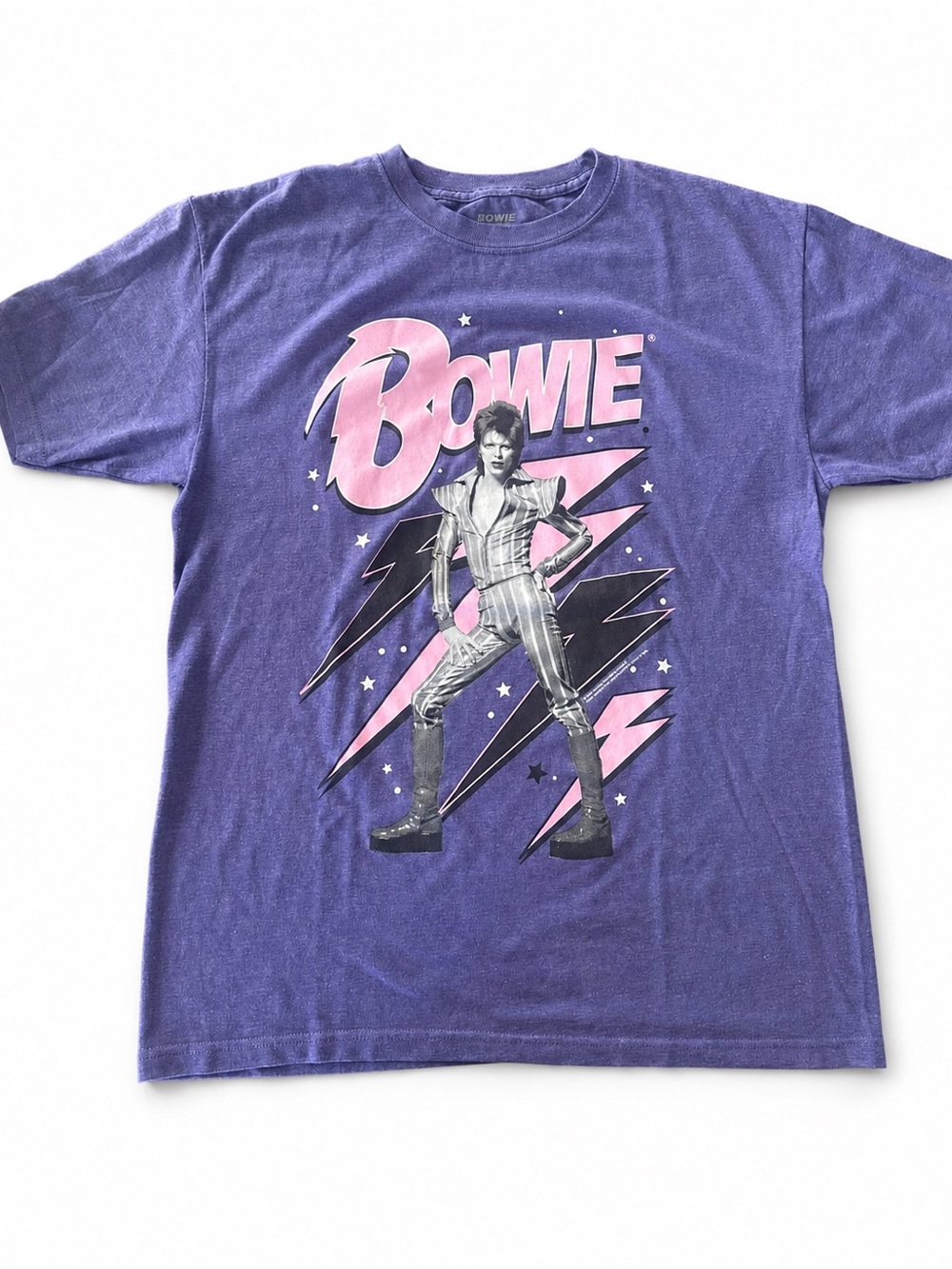 David Bowie Short Sleeve Graphic Tee - Purple